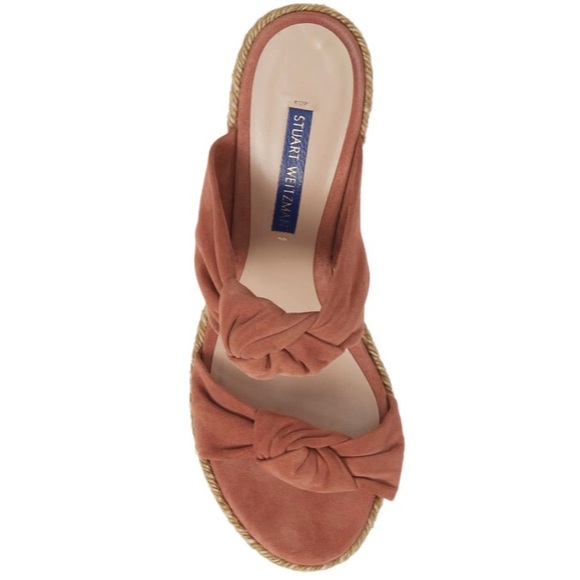🆕 Stuart Weitzman Sarina Espadrille Wedge Slide - Picture 3 of 8